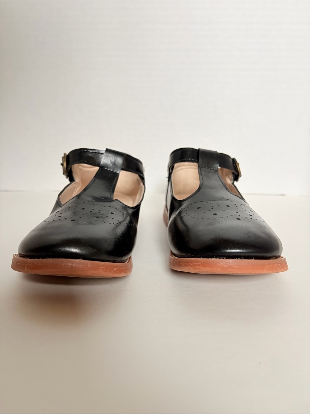 Mary Jane Dress Shoes School Uniform Round Toe Classic Black Girls Kids Size 1 - Picture 4 of 15